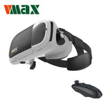 RITECH VMAX Virtual Reality VR Glasses 3D Headset for 4.7-6.0 " Smartphones with Bluetooth Remote Controller for Samsung S8