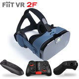 Original FiitVR 2F 112 FOV 42mm Anti-Blue Lenses Stereo Google Cardboard Smartphone 3D Glasses Virtual Reality Headset for 4-6.3